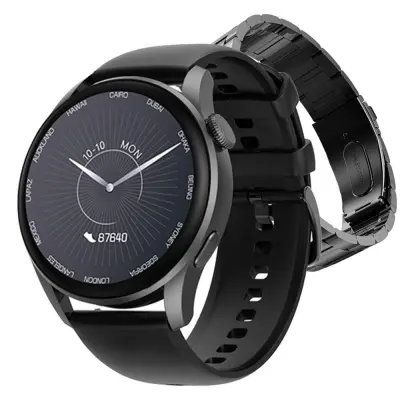Inox LCD pametni sat na dodir 2 benda BT 5.0 Android i iOS SHOX crni
