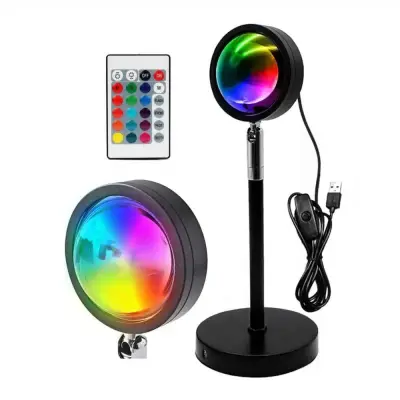7W LED RGB stolna solarna svjetiljka i projektor 27cm USB
