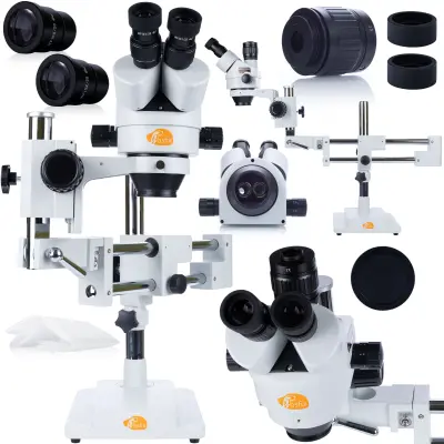 Rosfix Jupiter Pro MSJP-T-SDMS1 Trinokularni Stereoskopski Mikroskop – Zoom 7x-45x | Optika Visoke Kvalitete