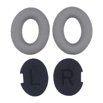 Zamjenski jastučići za uši za Bose QC35, QC25, QC15 slušalice Crna + svijetlo siva