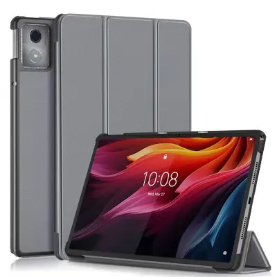 Futrola za Lenovo Tab P10 TB-X705, Troslojna futrola sa stalkom, Otporna na udarce, Protiv ogrebotina Siva