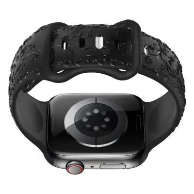 Silikonski remen za sat za Apple Watch Crna