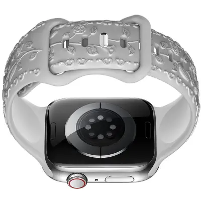 Silikonski remen za sat za Apple Watch Siva