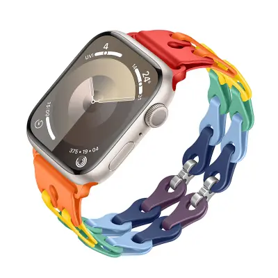 Silikonski remen za sat za Apple Watch Series 1-9 i Ultra Višebojna