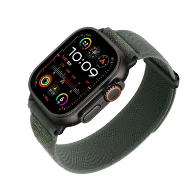 Najlonske narukvice za sat kompatibilne s Apple Watchom - Prozračne sportske narukvice za iWatch serije 8/7/6/5/4/3/2/1/SE/Ultra Zelena