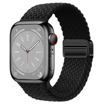 Starlight najlonska pletena narukvica za Apple Watch Crna