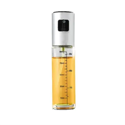 100ml Electroplated Silver Scale Oil Sprayer for Air Fryer Srebrna