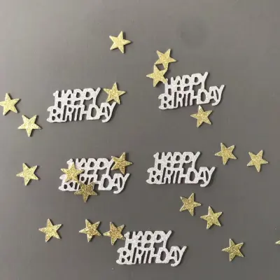 Konfeti, 30 komada slova i 100 komada zvijezda Srebrna