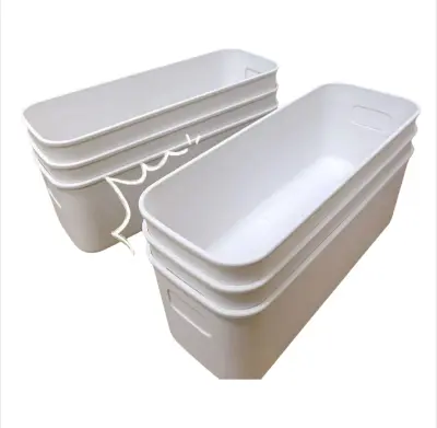 Organizatori ladica, plastične kutije za pohranu za ured, kupaonicu, kuhinju Bijela