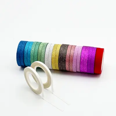 Set Glitter Washi Traka 26 Rola Višebojno