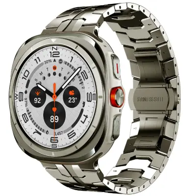 Titanijumski remen za Samsung Watch 7 Ultra (47MM) Srebrno crna