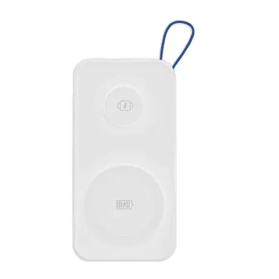 3mk, PastelUp bežični Qi MagSafe PowerBank 10.000 mAh 22,5 W USB A/C, bijela