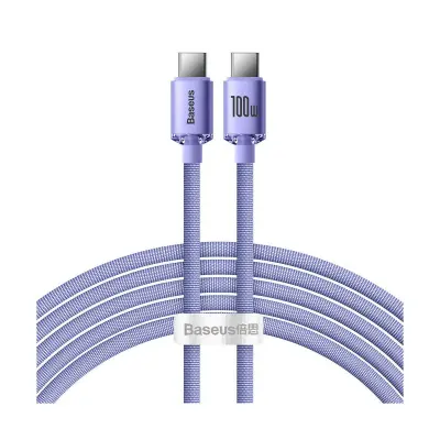 USB-C na USB-C kabel 100W Serija Crystal Shine Punjenje i Sinkronizacija 2m