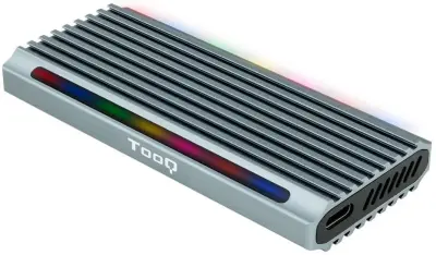 Caja External TQE-2221G NGFF/NVME 'Shinobi' USB-A RGB siva