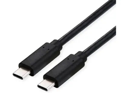 Roline USB4 Gen2x2 kabel TIP C-C M/M, Emark, 100W, 2.0m, crni