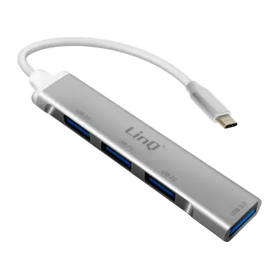 Hub USB-C adapter na 4x USB porta Ultra brz prijenos Kompaktan LinQ