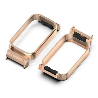 Metalni okvir za Xiaomi Band 9 Active/Redmi Band 3 (18MM) Ružičasto zlato