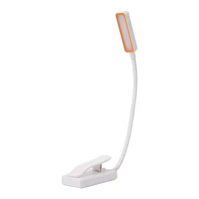 Lampa za knjige sa stezaljkom - 10 LED lampi za čitanje Bijela