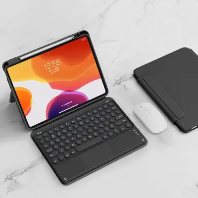 Odvojiva Bluetooth futrola za tipkovnicu za iPad Crna