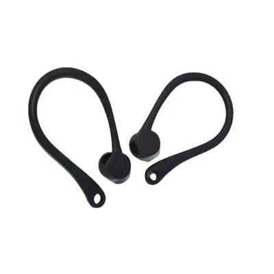 Silikonske kukice protiv gubitka za Apple AirPods 1/2/Pro Crna