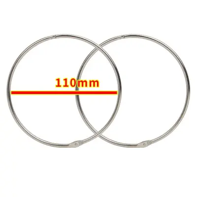 metal split ring Srebrna