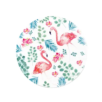 Podloga za miša s flamingom i vatrometom Višebojna