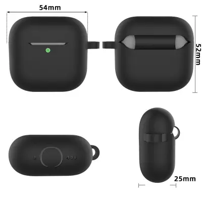 Futrola za AirPods s kopčom i dodacima Crna