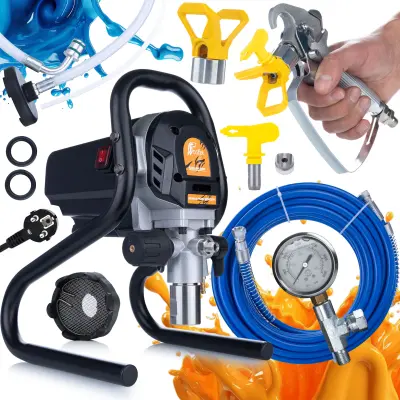Bezzračni Raspršivač EcoFlow 1200 – 1,7L/Min, 1200W | Podesivi Tlak 2000 PSI, 10m Crijevo