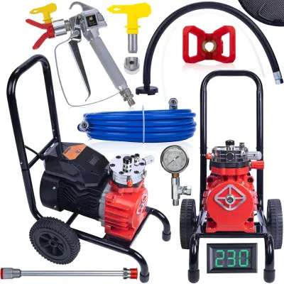 Raspršivač Bez Zraka Strong Storm RSS05 – 3500W, 22MPA, 18L/Min | Nehrđajući Čelik, LCD Zavjese