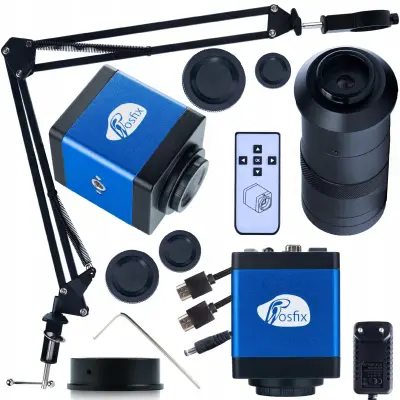 Draco Blue PRO KMDBP-HDMI-VGA Mikroskopska Kamera – 2MP, FullHD, 100x Objektiv | HDMI/VGA, Automatski Balans Bijele Boje