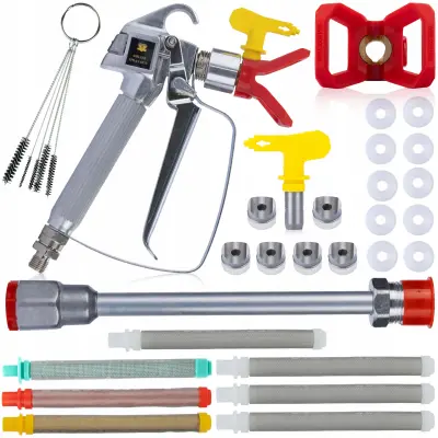 Pistolj Za Bojanje s Mlaznicom 517 – Set Pribora | 248 Bar, 1/4" Navoj, Kompatibilno s Graco, Wagner