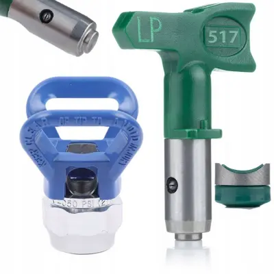 Mlaznica Niskotlačna LP 517 – Set s Osiguračem FFLP | Kompatibilnost s Wagner, Titan, Graco