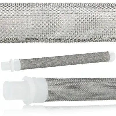 Prstasti Filtar Bijeli 60 Mesh – Airless Raspršivac | Duljina 100mm, Promjer 9mm