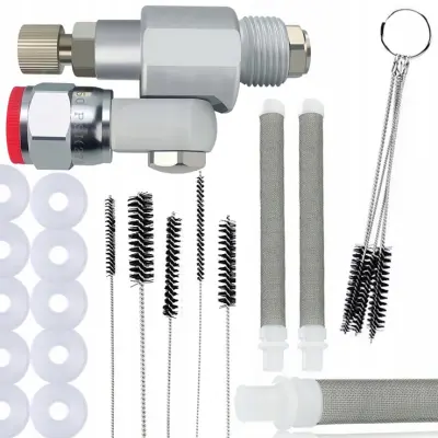 Ventil CleanShot Za Airless Raspršivac – Set: 10x Brtva, 5x Cetke, 2x Prstasti Filtar 60 Mesh | Točnost i Kontrola