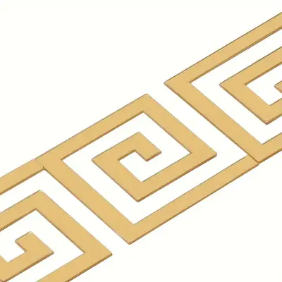 Elegantne 3D zidne naljepnice s ogledalom (10 komada) | GLOROB Zlatna