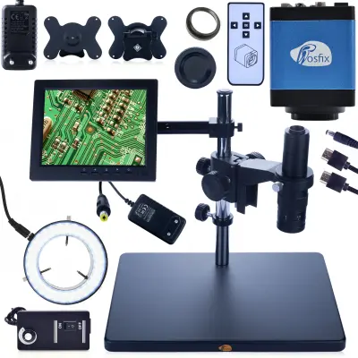 Digitalni Earth Pro MCEP-0.5X Mikroskop – Zoom 7x-45x | 8" Zavjese, 56xLED Osvjetljenje, Draco Blue PRO Kamera