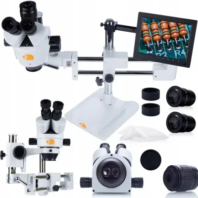 Jupiter Pro MSJP-T-SDMS1 Stereoskopski Mikroskop – Trinokularna Glava, Zavjesa od 8" | Simul-Focal Sustav