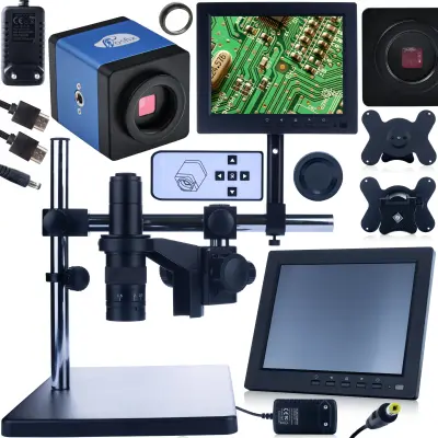 Digitalni Earth Pro MCEP-0.5X-PZRR Mikroskop – 7-45x Zum | 8" Zavjese, Draco Plava PRO Kamera