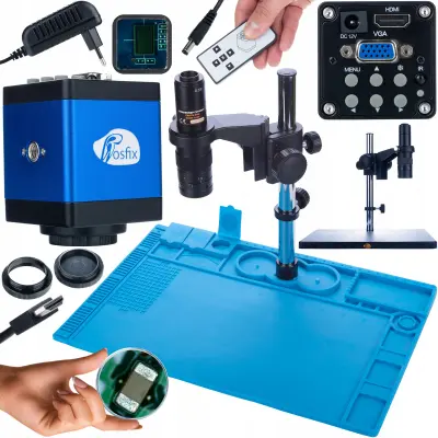 Earth Pro MCEP-0.5X Set Mikroskopa – Draco Blue PRO 2MP Kamera | Silikonski Pod 480x320mm