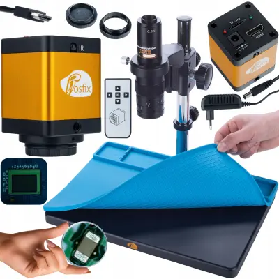 Set Earth Pro MCEP-0.5X Mikroskop + PEGASUS Pro Kamera KMPP-HDMI-TF 12MP – Silikonski Pod 380x260mm | HDMI, 720P, 12MP