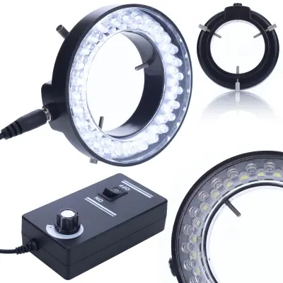 Osvjetljivač Mikroskopa 56xLED – Regulacija Svjetline | Promjer 60/95 Mm, Ugrađeno Napajanje