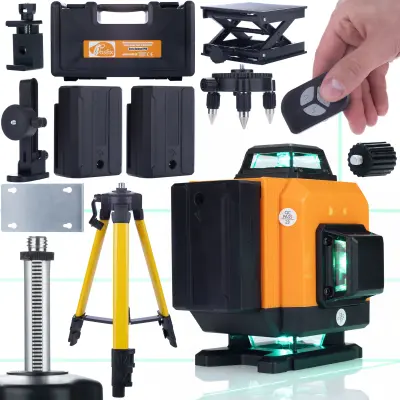 Orange Tiger ROT16L Laserski Nivelir – 16 Linija | Samonivelirajući, IP54, 360°x4, 25m, 3500mAh