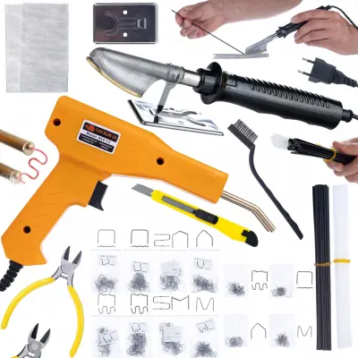 Lemilica Za Plasticu i Heftalica Set – 200 Spajalica + 800 Spajalica | Ergonomski Dizajn, 750°C