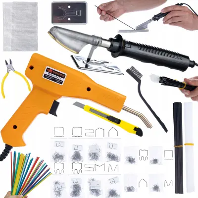 Set Alata Za Spajanje Plastike – Lemilica, Heftalica, Spajalice, Lemna Žica | 800 Spajalica, 5 Vrsta Spojiva