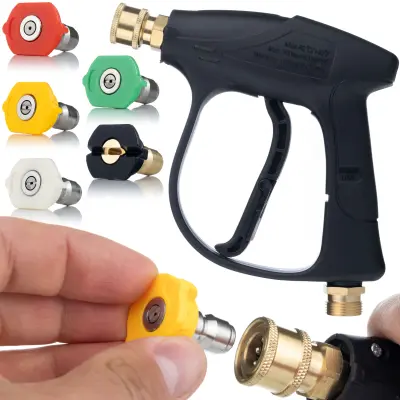 Pištolj Za Visokotlačni Čistač 4350PSI 22mm – Set 5 Mlaznica | Ergonomski Dizajn, Sklopka, 300 Bara