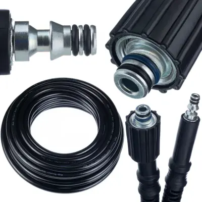 Crijevo Visokog Tlaka 15m – Click Connect | Kompatibilnost s Parkside PHD 100-150 | 200 Bara, 60°C