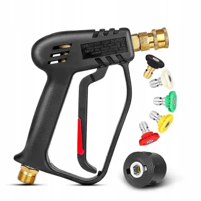 Pištolj Za Visokotlačnu Pranju 5000PSI – Kompatibilan Sa Kärcher K2-K7 | M22-14 Navoj, 1/4" Brza Spojka, 300°C
