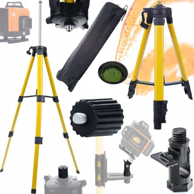 Statv Za Lasersku Libelu 43-120cm – Stabilnost i Preciznost | 5/8" / 1/4" Adapter