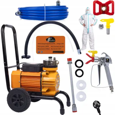 Bezzračni Raspršivač Strong Orange Storm SOS03 – 3500W, 18L/Min, 22MPa | Set: 2x Brtva, Kombinezon