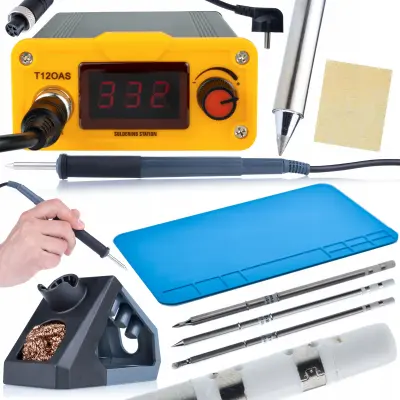 Set Lemilica T12 Rosfix Orange Akbash T12OAS – 75W, 200-450°C | VRHovi T12-IL/B/BC4, Silikonska Mat